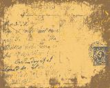 Grunge Old Postcard