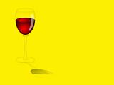 Single Wine Glass Illustration