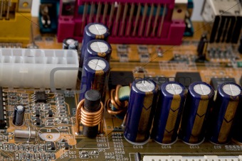Macro image of circuit board