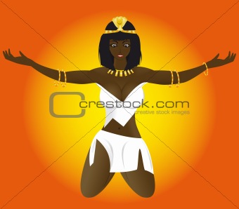  erotic beautiful girl priestess of Egypt