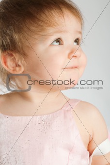 Portrait of a cute toddler