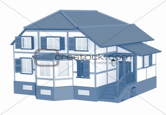 3d model of a house