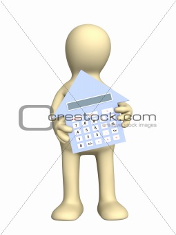 3d puppet with calculator