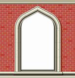 Arched window, bricks