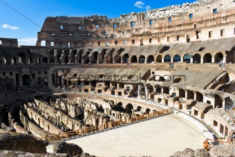 Inside Roman Colosseum 