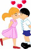 Boy And Girl Kissing