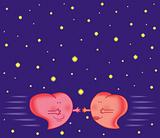 Two funny hearts