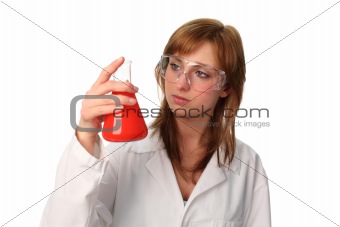 Lab technical performing an experiment