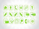 high quality green web symbols