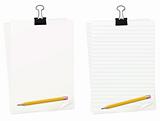Clipped Paper With Pencil Set