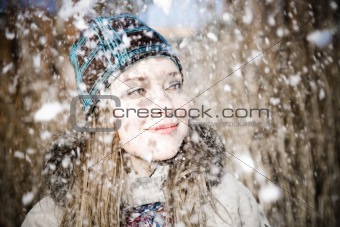 Woman And Snow