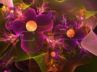 Abstract background. Violet - orange palette.