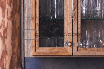 Luxurious Rustic Cabinet Doors Close Up Abstract.