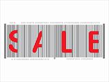 barcodes with sales note, vector