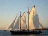 Sailship at Sunset