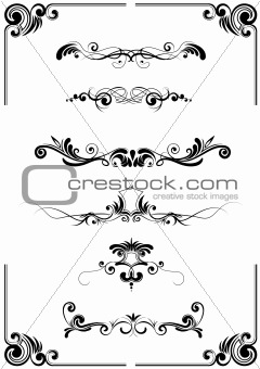 Floral abstract ornaments