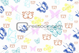 butterfly endless pattern