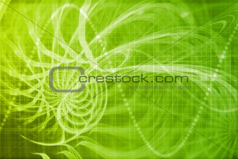 Alien Portal Abstract Background