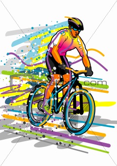 Sport series: Bicyclist