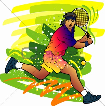 Sport series: Tennis player