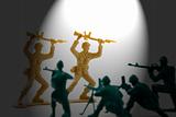 Surrender - Under the Spotlight Concept Shot of Plastic Soldiers