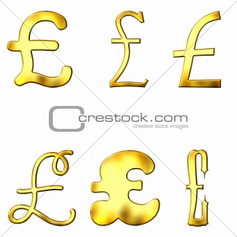 Eccentric Golden Pound Symbols