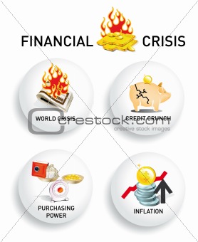 crisis vector icons