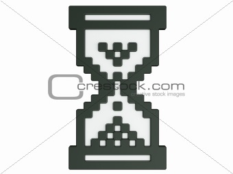 Hourglass mouse cursor in 3d - no shadows