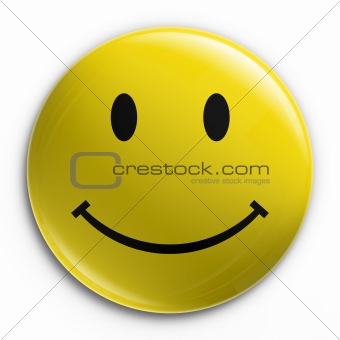 Badge - Happy smiliey
