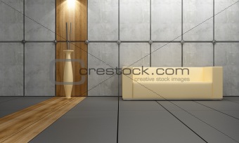 Interior design - Wood and stone