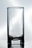 an empty crystal glass