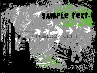 abstract grunge with arrows, vector design8