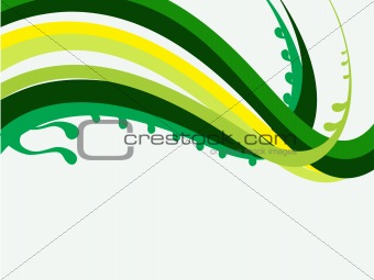 green and yellow sea waves background