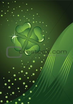 Clovers, St. Patrick's day background