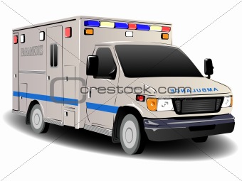 Modern Ambulance Illustration