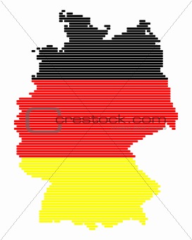 Vector map of Germany
