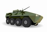 Green Armored Personnel Carrier