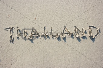 Thailand on sand