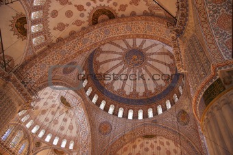 Arches and domes with islamic patterns