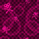 Pink Emo seamless pattern with circles