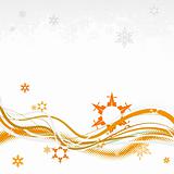 Abstract background with snowflakes. Also available as vector.