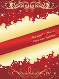abstract background of christmas ornamented, vector