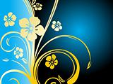 abstract background with floral and decorative elements