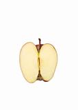 Pear cut in half