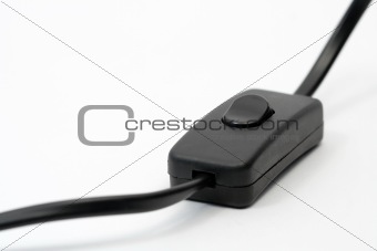Black cable on white