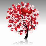 Valentine tree beautiful for your design