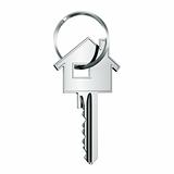 House key in key ring