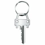 Car key in key ring