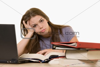 Frustrated college student