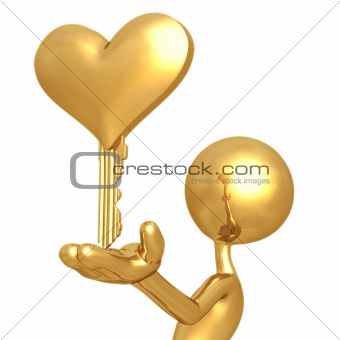 Golden Heart Key